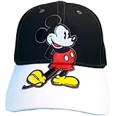 Disney Big Mickey Mouse Classic Embroidered - Hook and Loop Closure Baseball Cap (Adult)