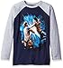 WWE Boys' Big Boys' Aj Styles Fight Long Sleeve Raglan T-Shirt