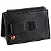 Mens Leather Money Clip Wallet Bi Fold bifold Card Case Front Pocket ID Window 6 Cards