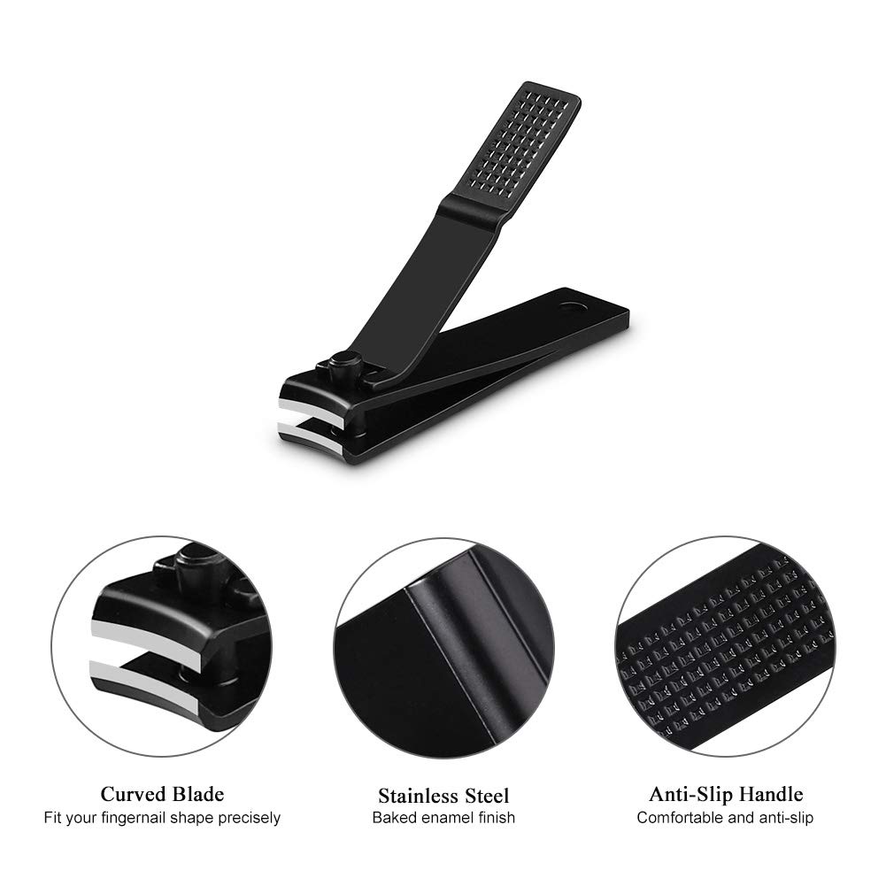 Nail Clippers Set, Ultra Sharp Sturdy Fingernail and Toenail Clipper Cutters with Visibly Tin Case by HAWATOUR : Beauty