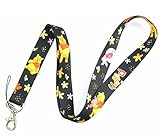 Winnie the Pooh Keychain Lanyard (Black)