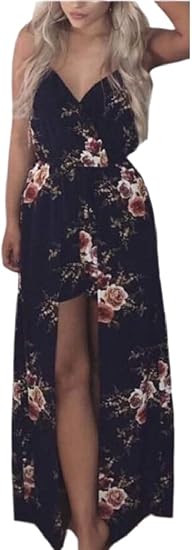 split maxi romper dress