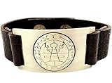Secret Seal of Solomon Bracelet, Leather, Adjustable