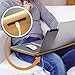 Laptop Lap Desk Bamboo with Aluminum Mouse Pad & Cell Phone/Tablet dock, Small Portable for Travel, Vented Tray for Cooling and Gaming, Works with any iPhone, MacBook Air/Pro, iPad mini, or Mouse