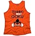 Training to Beat Goku Super Nerdy Ninja Tank Top Orange