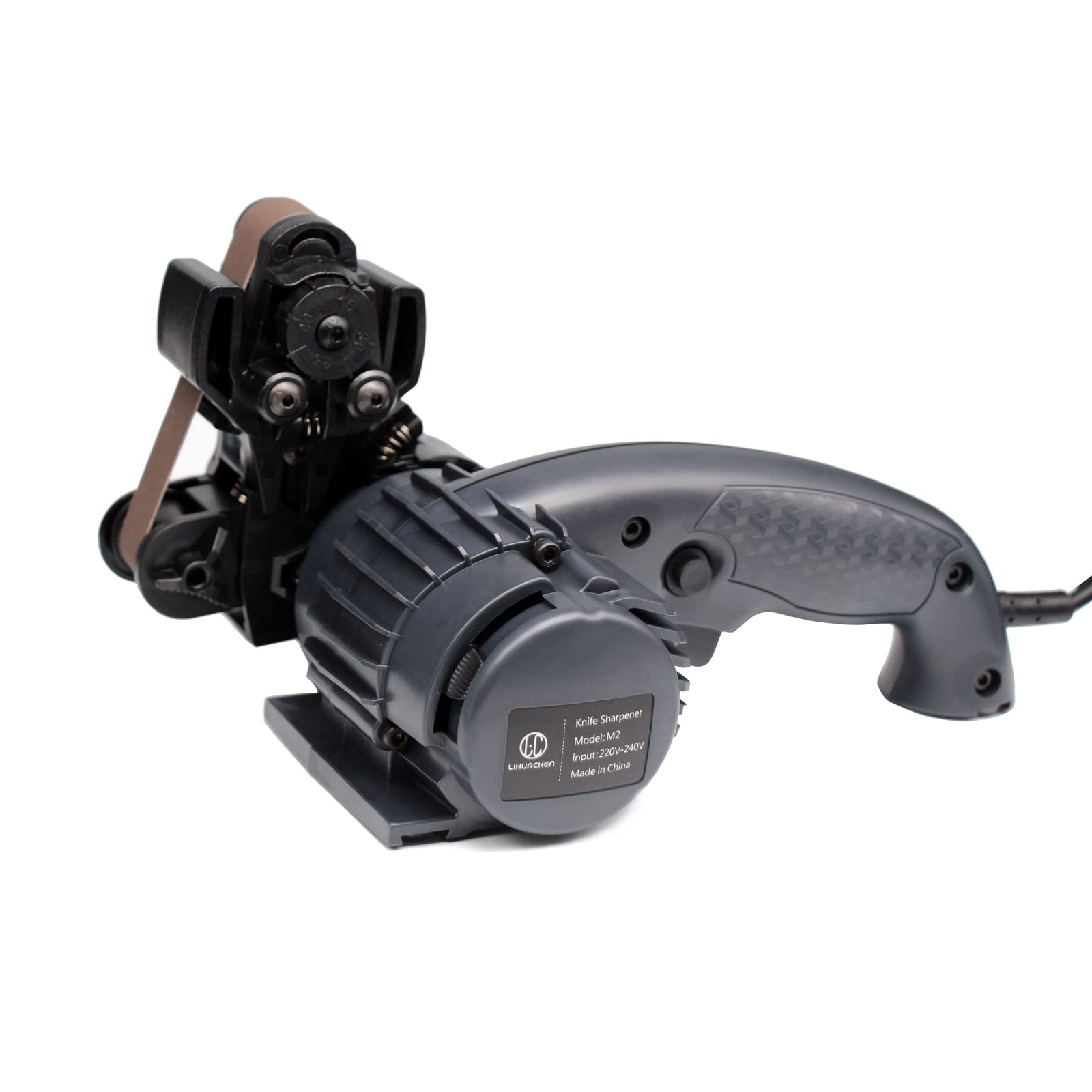 LIHUACHEN M2 Electric Knife Sharpener Professional Whetstone Knife Sharpener Tungsten Steel Knife Sharpener Tool (UK Plug)