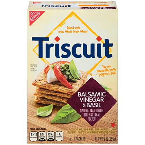 Triscuit Balsamic Vinegar & Basil Crackers, 9 Ounce