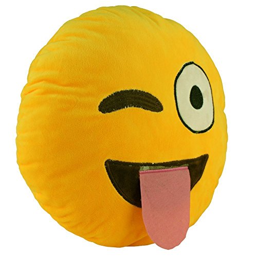 YINGGG-Cute-Emoji-Plush-Pillow-Round-Cushion-Toy-Gift-for-FriendsChildren