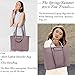 Laptop Bag for Women,15.6 Inch Laptop Bag with Chic Dual Metal Top-handle,Business School Work Briefcase Two Carry Ways