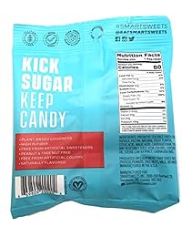 Keto-Friendly, Stevia Sweetened Fruity Gummy Bears, Sour Gummy Bears, Sweet Fish, Sour Buddies,...