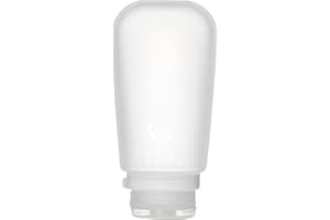 humangear GoToob+ (XL) | Refillable Silicone Travel Bottle | Locking Lid | Food-Safe Material | Clear, XL (6 fl.oz.; 177ml)