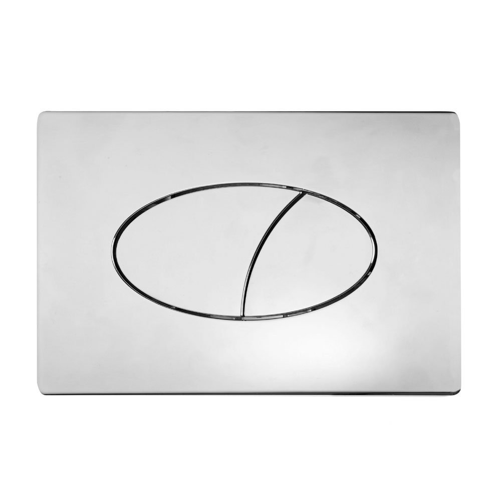 Roper Rhodes Ellipse Dual Flush Plate Button Chrome for TR9001 TR9002 TR9009