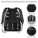 Large Bookbag,17Inch Laptop Backpack with Anti Theft Pocket for Men & Women,TSA Friendly Travel Laptop Backpack with Luggage Sleeve,Water Resistant College School Backpacks for Teen Boys & Girls,Black