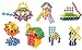GUAngqi 150pcs Kid Body Snowflake Creative Building Plastic Toys Educational Toys for Kids Baby
