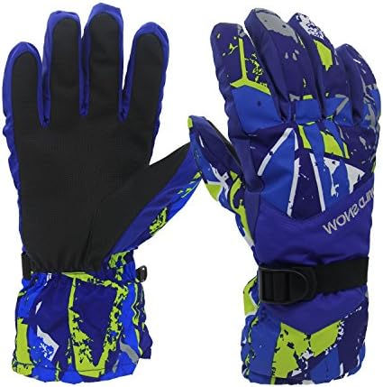 Snow Ski Gloves,Waterproof &amp; Windproof Winter Gloves with Adjustable Cuffs - Warmest Snowboard,Skiing,Motorcycle,Hiking Gloves For Men ,Women Outdoor sports(Dark Blue)