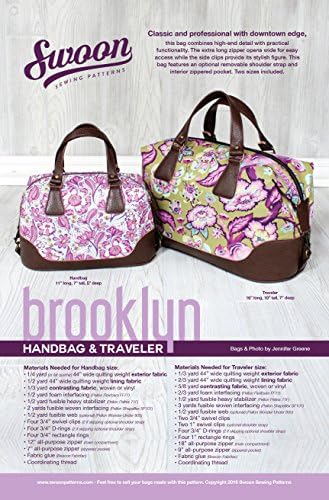 Swoon Brooklyn Handbag &amp; Traveler Sewing Pattern