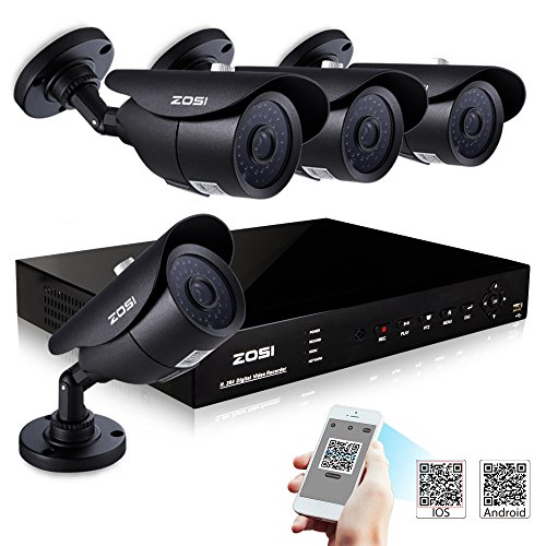 ZOSI H.264 4Channel FULL D1 960H HDMI DVR With 1/3