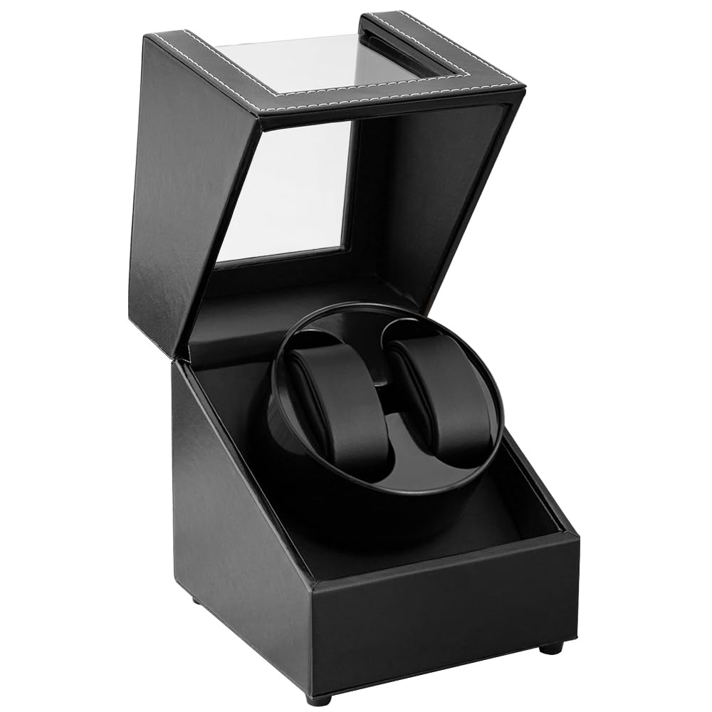 Watch Winder for Automatic Watches,Automatic Watch Winder Box,Double Watch Winder with Quiet Japanese Motor,USB Type C