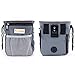 Dog Treat Pouch with Waste Bags Dispenser, FurryFido Dog Training Pouch with Extra Long Waist Belt and Over Shoulder Strap, Carries Treats, Toys, Keys etc. ( One Set of Training Clicker) (Grey)