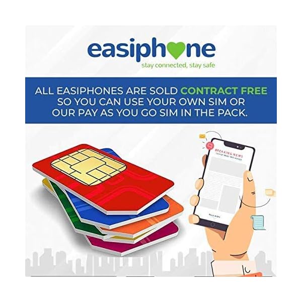 Easiphone-UK-SmartPhone-Easy-to-Use-Mobile-Contract-Free-WhatsApp-Large-Screen-Loud-Number-Keys-SOS-GPS-Location-Includes-SIMCase-12-Month-Support-Easy-Set-Up-Guide Easyphone Smartphone Mobile for Elderly New 2023 Software 24/7 SOS Service 4G All Networks Loud GPS WhatsAp Camera…