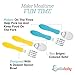 Toddler Forks and Toddler Spoon Silverware Set | Toddler Utensils with Toddler Fork and Baby Spoon| Spoon for Toddler | Baby Fork and Baby Spoon Travel Utensils with Case |Toddler Silverware BPA Free