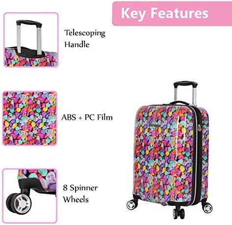 betsey johnson candy heart luggage