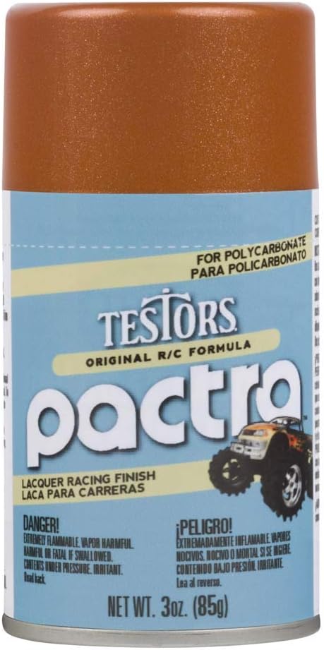 pactra, Inc Met Fiery Orange RC Lacquer Spray 3oz, PAC303413