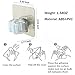 Mop Broom Grip Holder, 2 Pcs Reusable Self-Adhesive Holder, No Drilling Wall Mounted Hanger Holders,Clean Tool Organizer Kitchen Bathroom-Max Load 11 lbs (White)