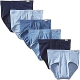 Hanes Men's 6-Pack Tagless No Ride Up Briefs with ComfortSoft Waistband