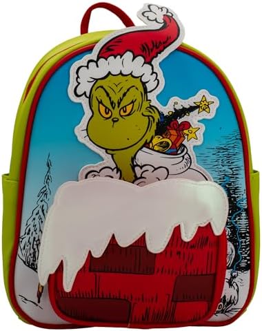 Amazon.com | Loungefly Dr. Seuss GRINCH and Max All-Over  display picture 3