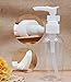 3PCS Refillable Clear Empty Pump Bottle Cream Makeup Travel Cosmetic Container With White Head for Lotion Bath Shower Dispenser (50ML)