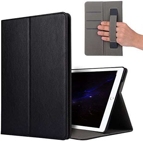 New iPad Pro 10.5 Case - Meishiya Stand Folio Case Cover for Apple iPad Pro 10.5 Inch 2017, with Multiple Viewing Angles, Document Card Pocket (Black)