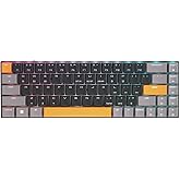 Cherry MX-LP 2.1 Compact Wireless Gaming Keyboard. RGB MX Silver Speed Switches. RGB Lighting Low-Profile MX Precision switches. 65% Size. 68 Keys. (Black & Orange)