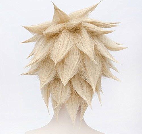 Happylifehere Game Layered Short Blonde Cosplay Costume Wig Halloween Hair (Unstyled) - Image 7