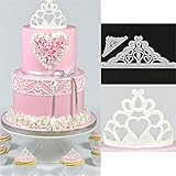 UNKE Baking Molds Silicone Crown Fondant Mold Queen Candy Chocolate Molds For Sugar Craft Gum Pate Cake Decorating