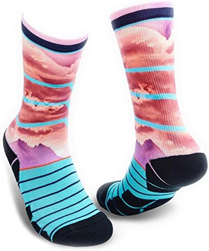 Lifebeat Unique Fashion Original Novelty Socks Grand Teton Large