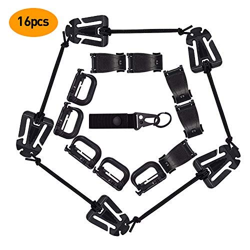 Gakii Molle Attachments Tactical Backpack Accessories, 16 Pcs Molle