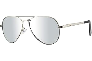 Pro Acme Small Polarized Aviator Sunglasses for Kids and Youth Age 3-18 with Two Sizes 50MM 52MM