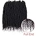 Stamped Glorious Crochet Hair Pre Looped 14 Inch Bomb Twist Crochet Hair for black women kinky Passion Twist Mini Twist Hair with Curly End (4 Packs)