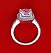 TenFit Jewelry 3 Carat VVS1 Simulated Diamond Engagement ring for Women silver Wedding Jewelry