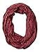 corciova Silk Cotton Solid Color Light Weight Wrinkled Infinity Loop Scarf