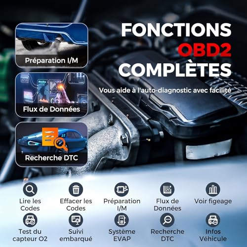 LAUNCH CRP123X V3.0 Professional OBD2 Diagnostic Device for All Cars and Brands - 4 System Diagnostic with Reset: EPB DPF Oil Service, SAS/BMS Battery Test