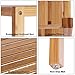 BEWISHOME Bamboo Bathroom Shelf - Adjustable - 4 Tier DIY Multifunctional Utility Storage Rack Plant Flower Stand Shelving Unit 13