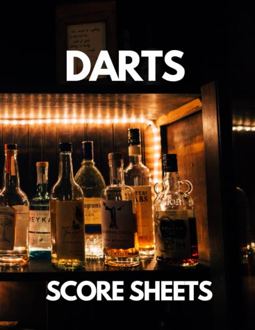 Darts Score Sheets Book: Large Darts Game Record Keeper Book, Darts Cricket and 301 and 501, Darts Scoresheet, Darts Score Card, Darts Score Sheet, ... Pad, Darts Score Keeper, Training Logbook.