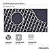 Houzer Porcela White Porcelain Enamel Steel Kitchen Sink: 17 Inch Undermount Single Bowl Sink, Durable & Versatile, Essential for Home and Apartment: PCB-1750 WH