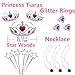 100PCs Princess Party Favors Assortment Jewelries Toy Box for Girls Party Favors, Prizes, Pinata Toys