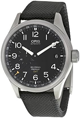 Oris Big Crown Pro Pilot Automatic Black Dial Black Textile Mens Watch 748-7710-4164BLKFS