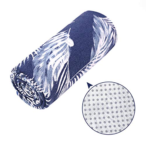 DREAM SLIM Non Slip Yoga Towel,Hot Yoga Towel Non Slip Grip,Foldable Skidless Yoga Towel, Yoga Towel,Best Bikram HOT Yoga Towels(Feather)