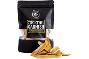 ME GARNISH Dehdyrated fruit for Cocktails | 30 stips of premium dried Banana strips | Dried fruit for cocktails | Cocktail garnishes for drinks