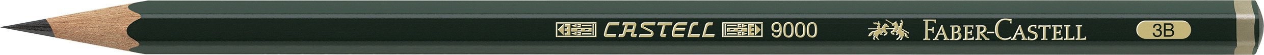 Photo 1 of Faber-Castell b-9000 – 3B – Blister Pack with 1 Graphite Pencil Castell 9000, Graduation 3B